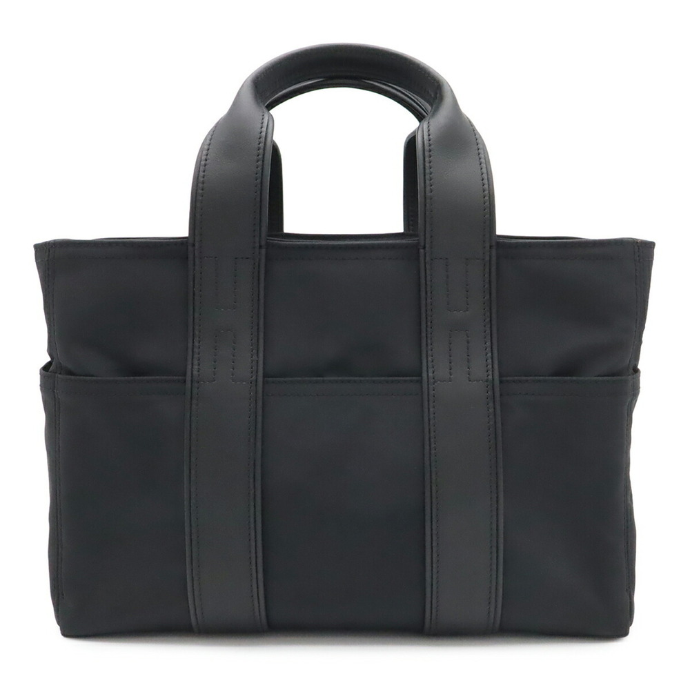 HERMES Acapulco PM Tote Bag, Handbag, Nylon Leather, Black